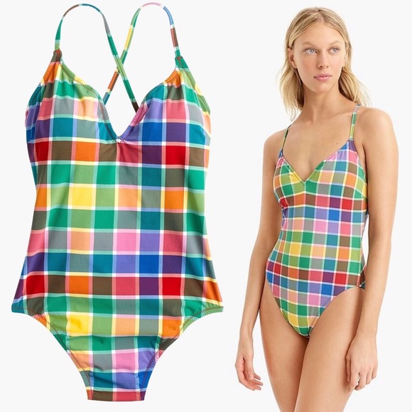 J. Crew Other - J.Crew s Lace-up Back One-piece Swimsuit